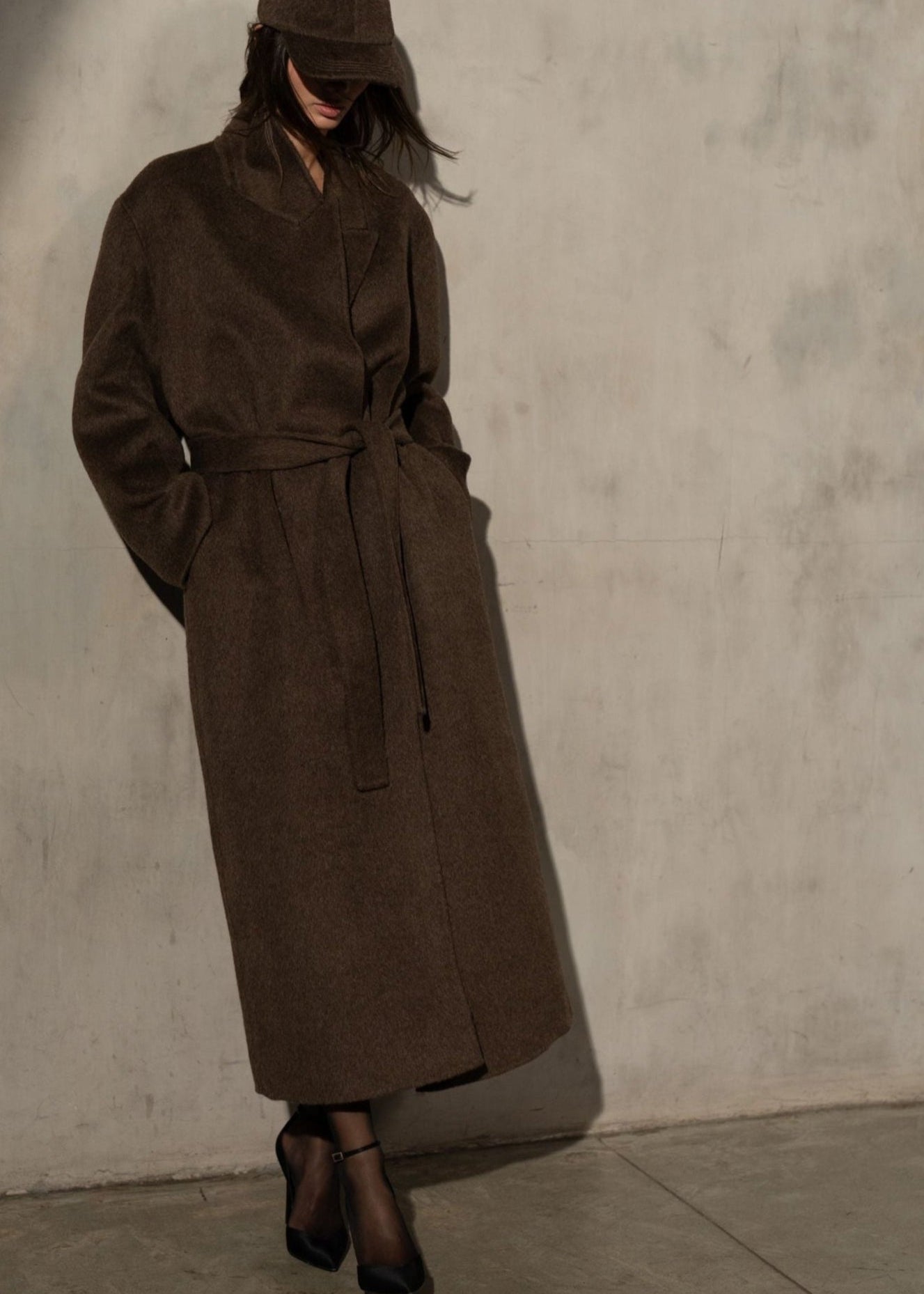 MOHAIR WOOL TOPCOAT - Mocha – Auter