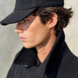 HERRINGBONE BASEBALL CAP - Charcoal