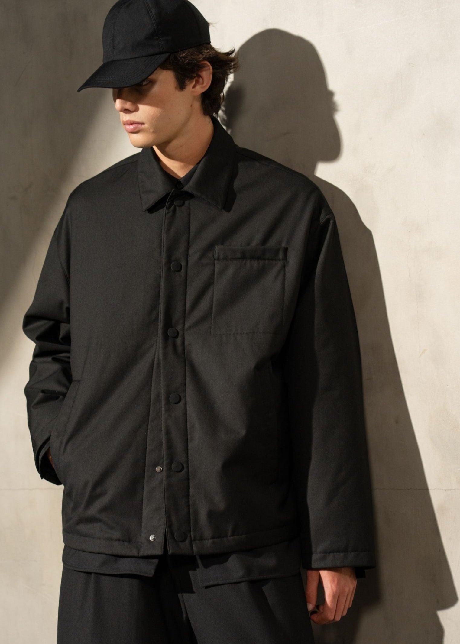 SHIRT JACKET Noir