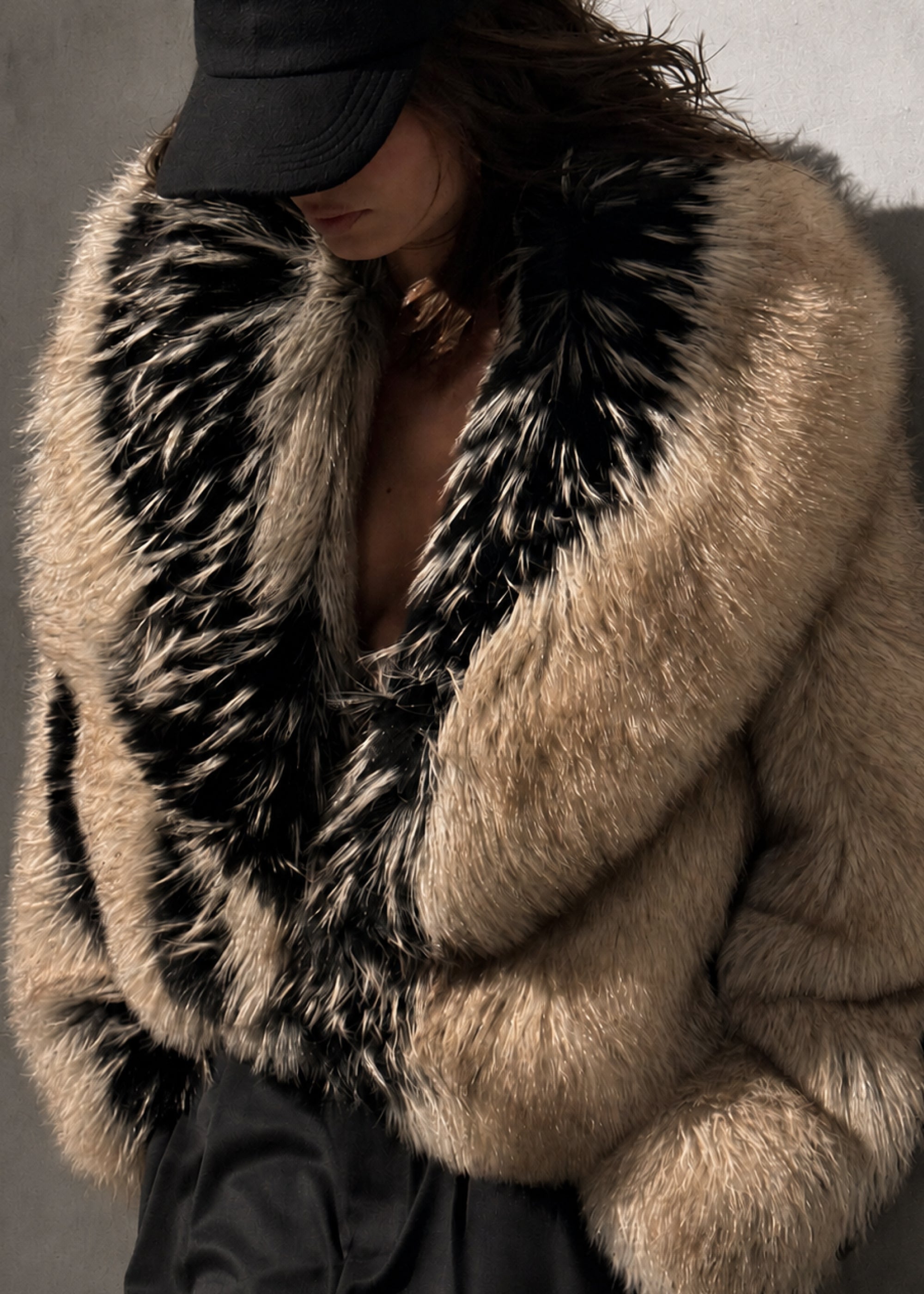 THE FOX JACKET - Sand Noir