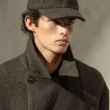 HERRINGBONE BASEBALL CAP - Espresso