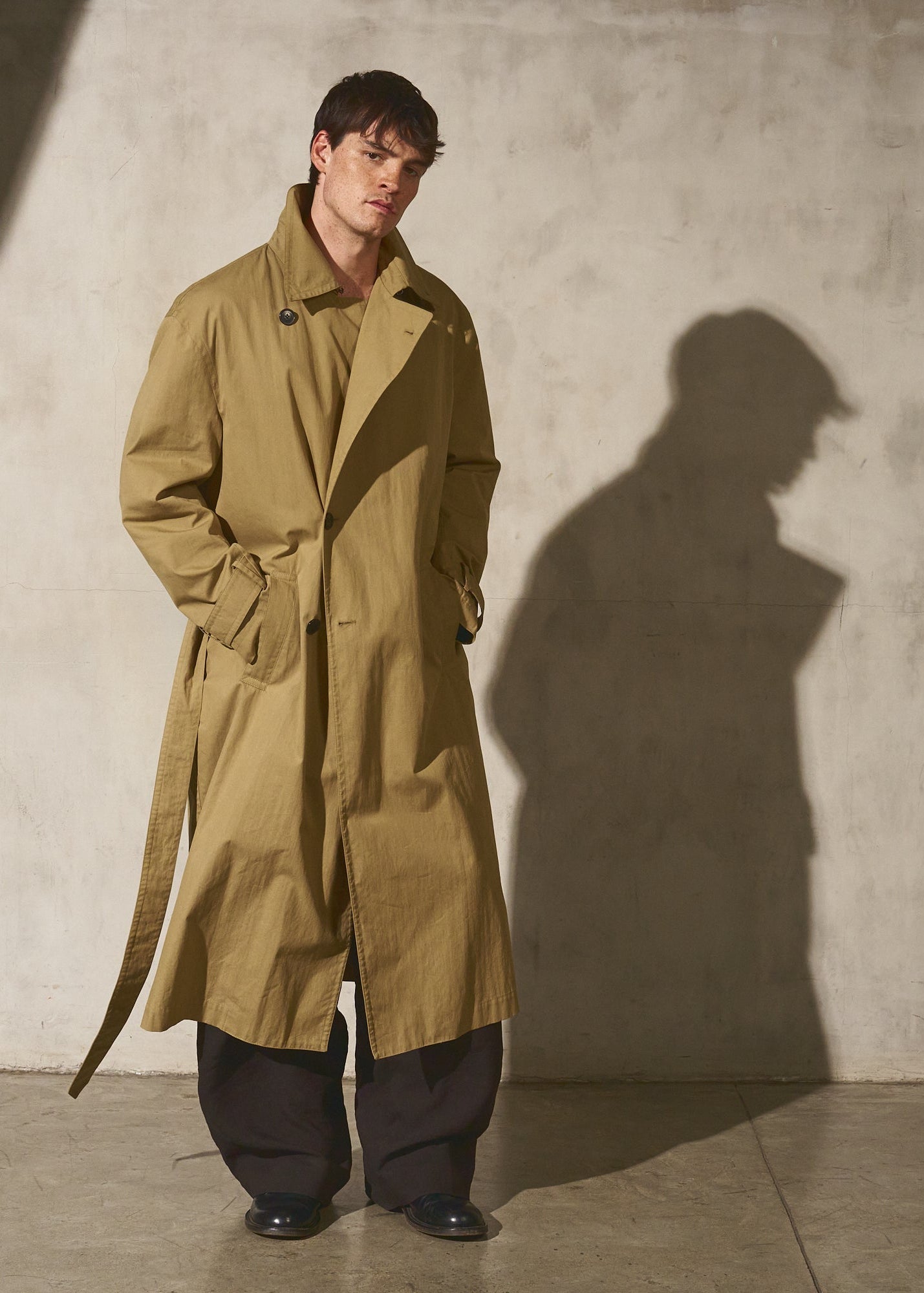 AUTER Italian Trench in Sand | Unisex Water Resistant | Made in
