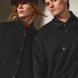 CROPPED WOOL SHIRT JACKET - Noir