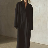 CASHMERE WOOL TOPCOAT - Noir
