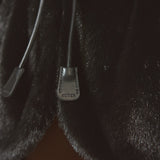 LEATHER COAT BELT - Noir