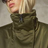 SATEEN BOMBER - Army