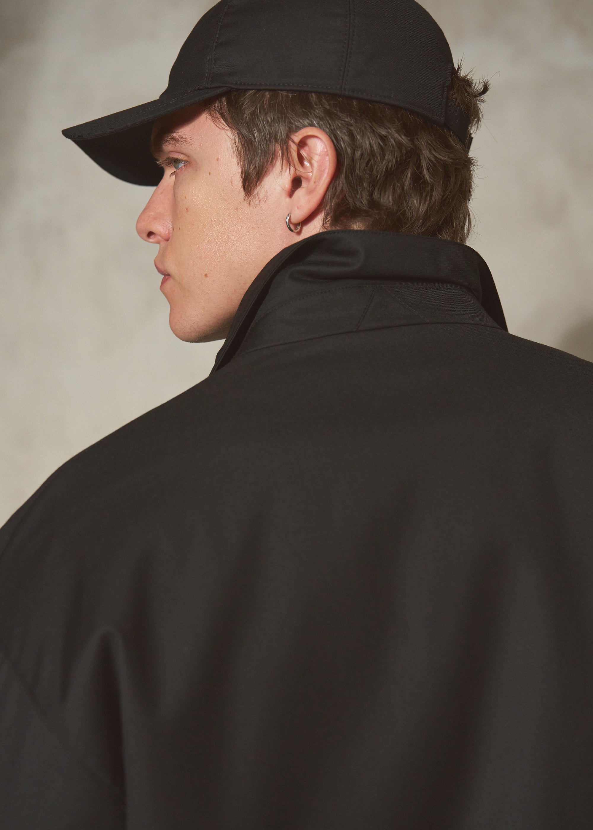AUTER FABRIC BASEBALL CAP - Noir