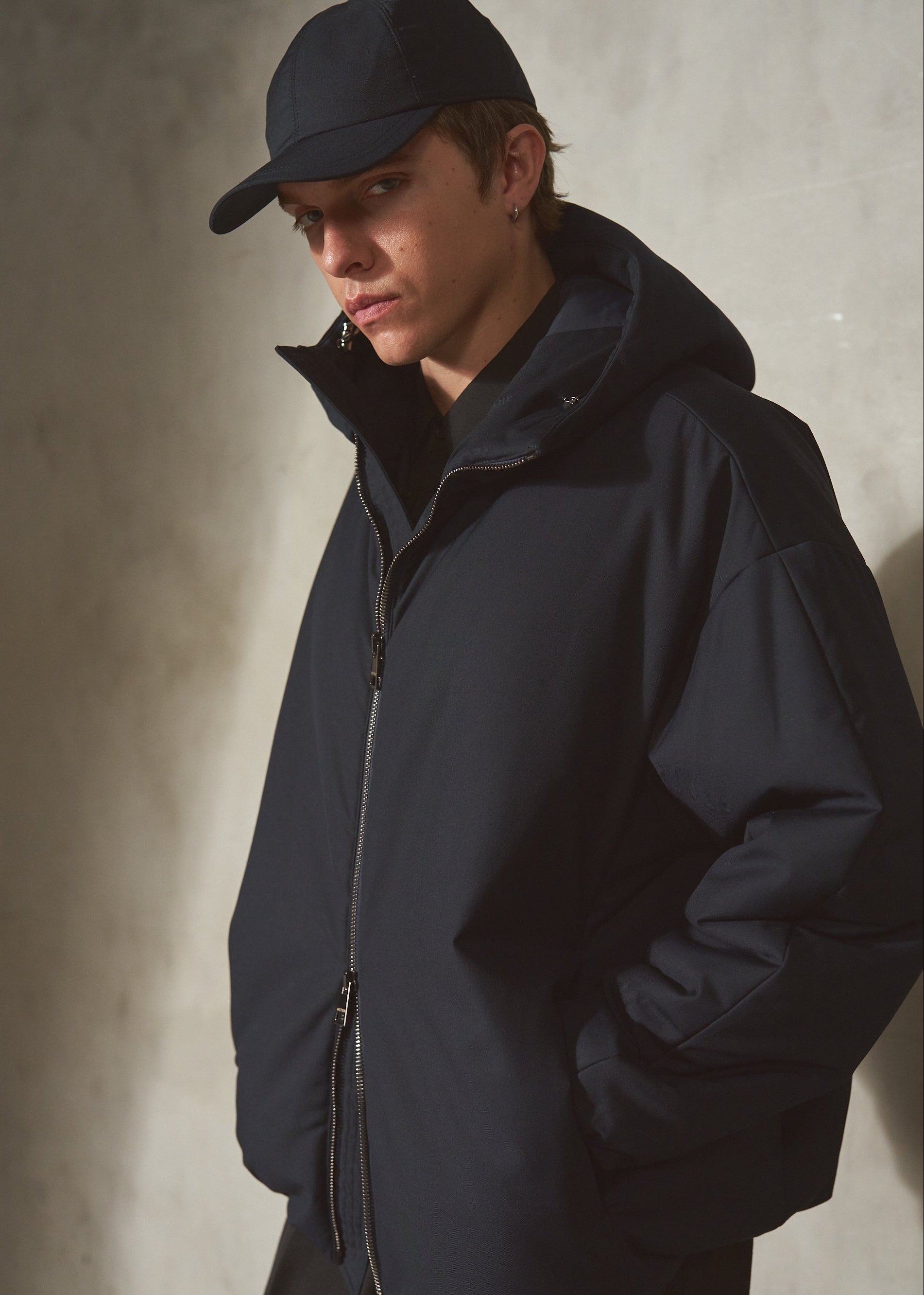 AUTER HOODED PUFFER - Midnight