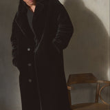 SHEARLING TOPCOAT - Noir