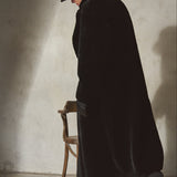 SHEARLING TOPCOAT - Noir