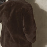 SHEARLING SHIRT JACKET - Espresso