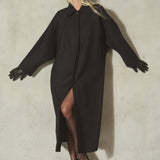 ITALIAN BATWING COAT - Noir