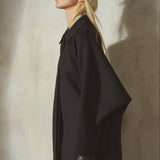 ITALIAN BATWING COAT - Noir