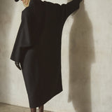 ITALIAN BATWING COAT - Noir