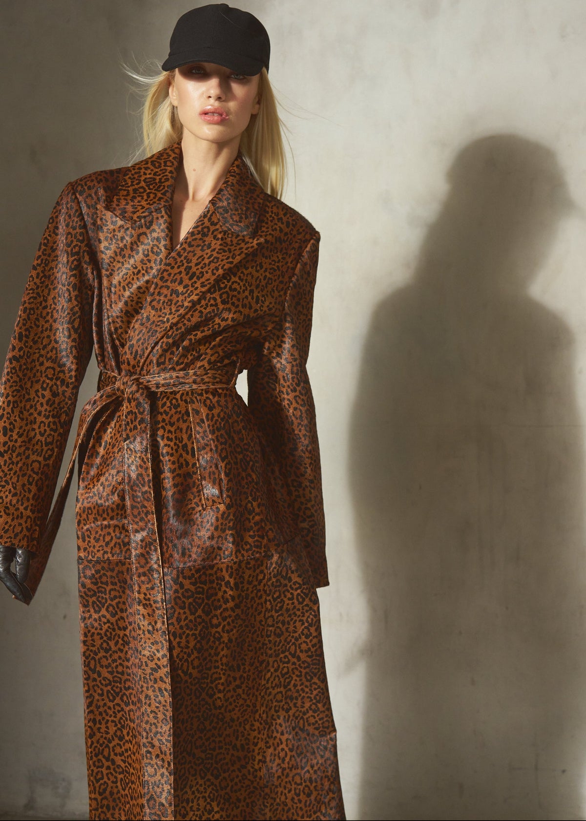 LEOPARD PONY HAIR TOPCOAT - Leopard
