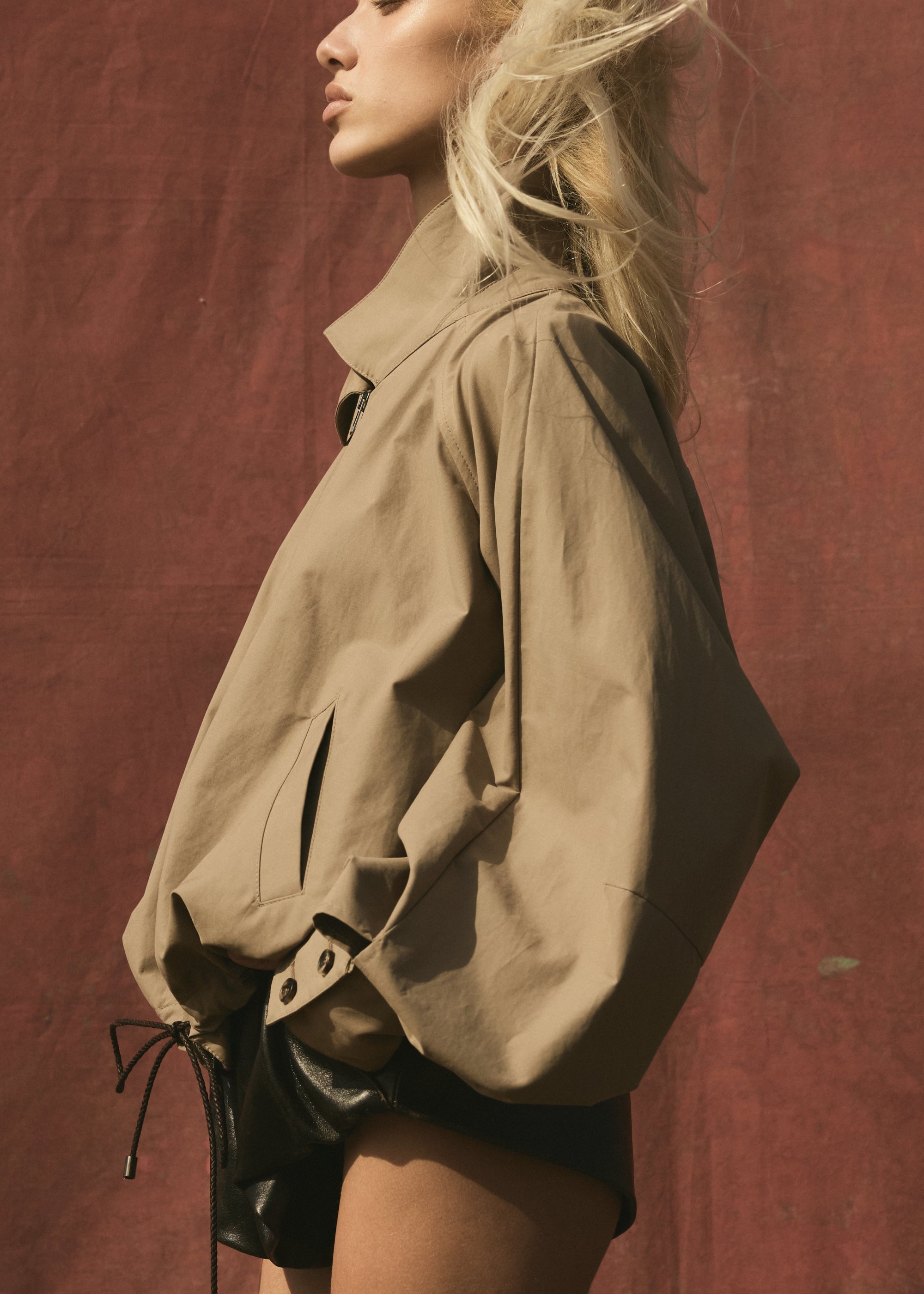 BLOUSON JACKET - Sand