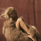 CROPPED HOODED MONGOLIAN - Rosewood