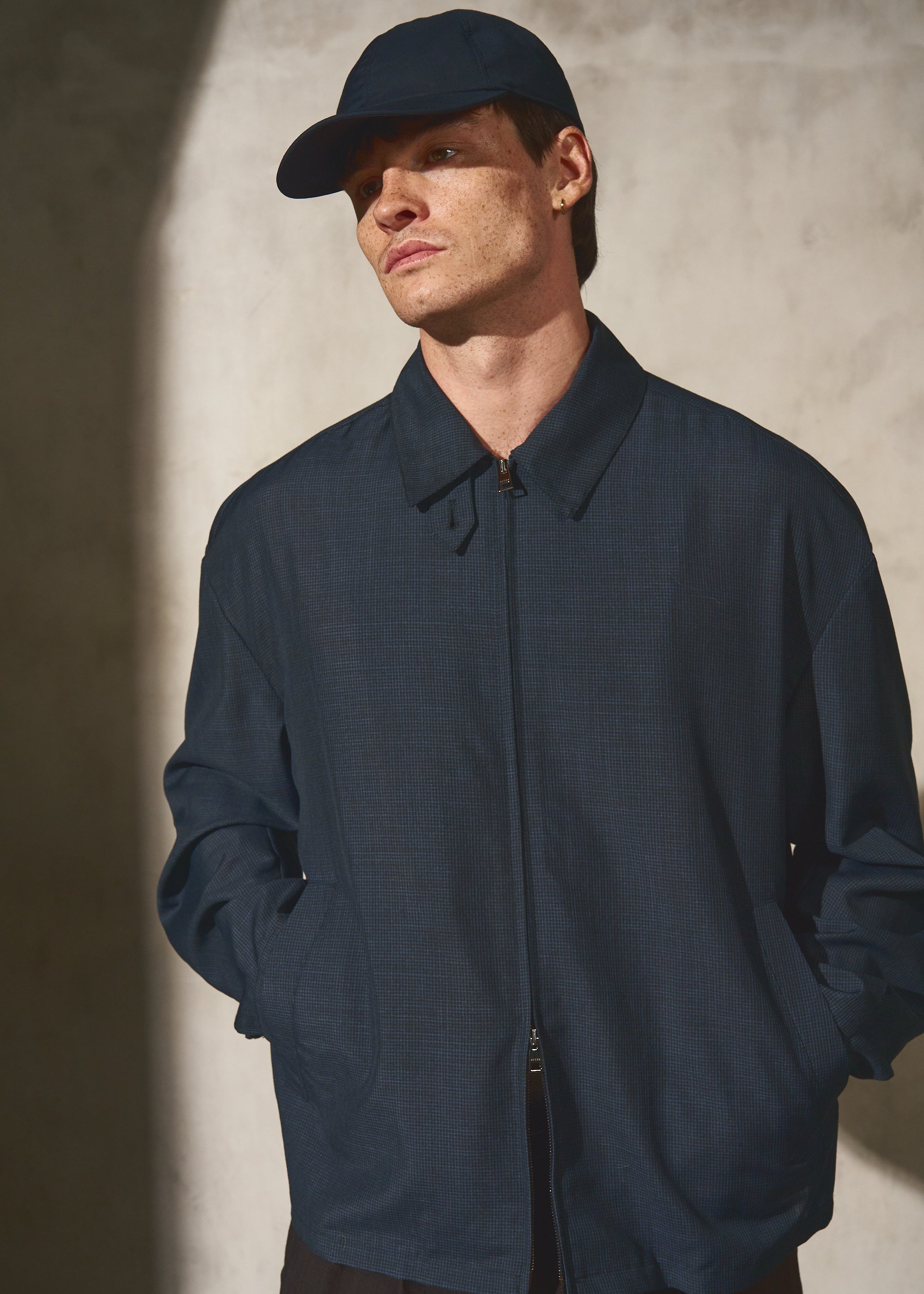 AUTER FABRIC BASEBALL CAP - Midnight