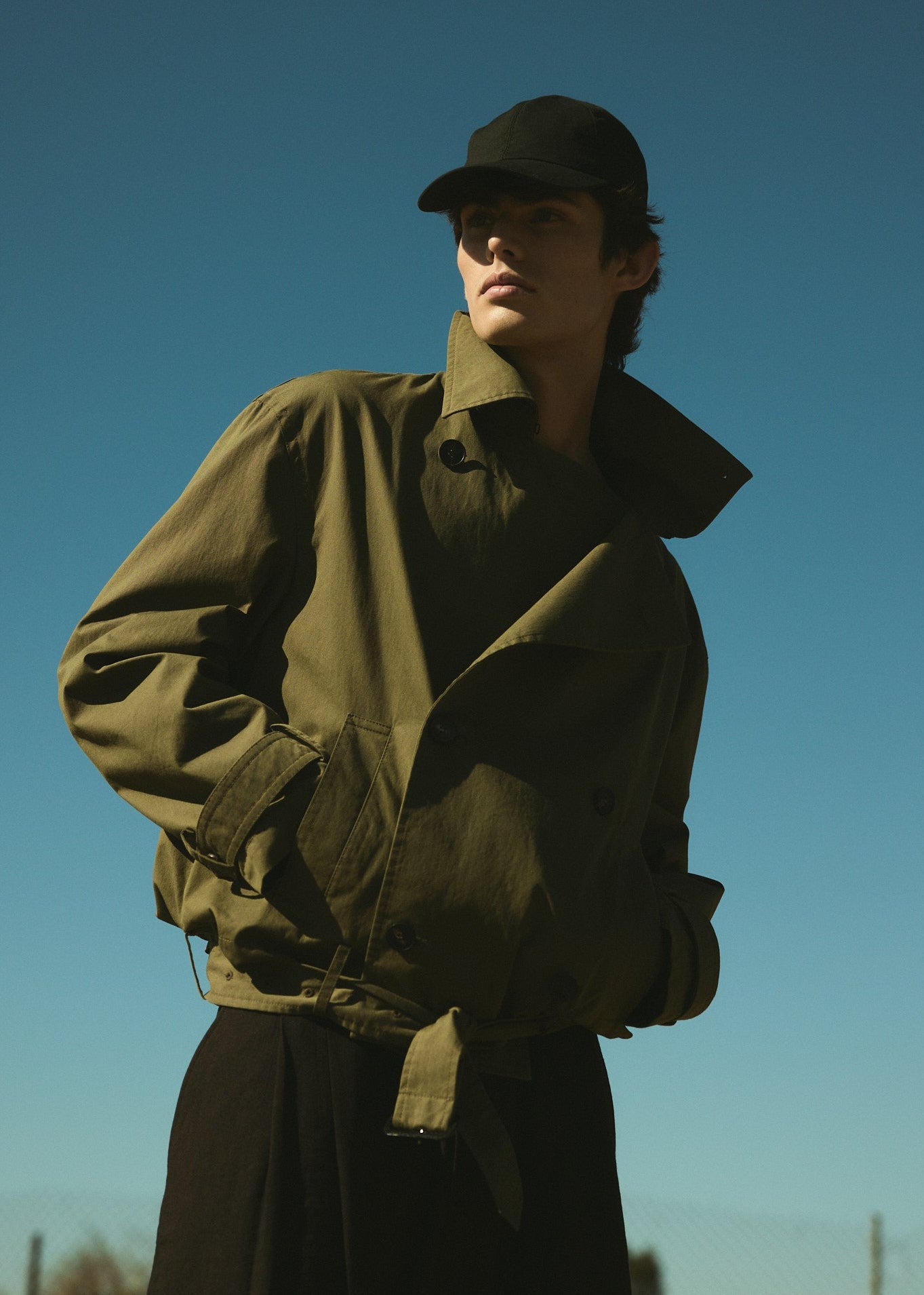 AUTER FABRIC BASEBALL CAP - Noir