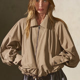 BLOUSON JACKET - Sand