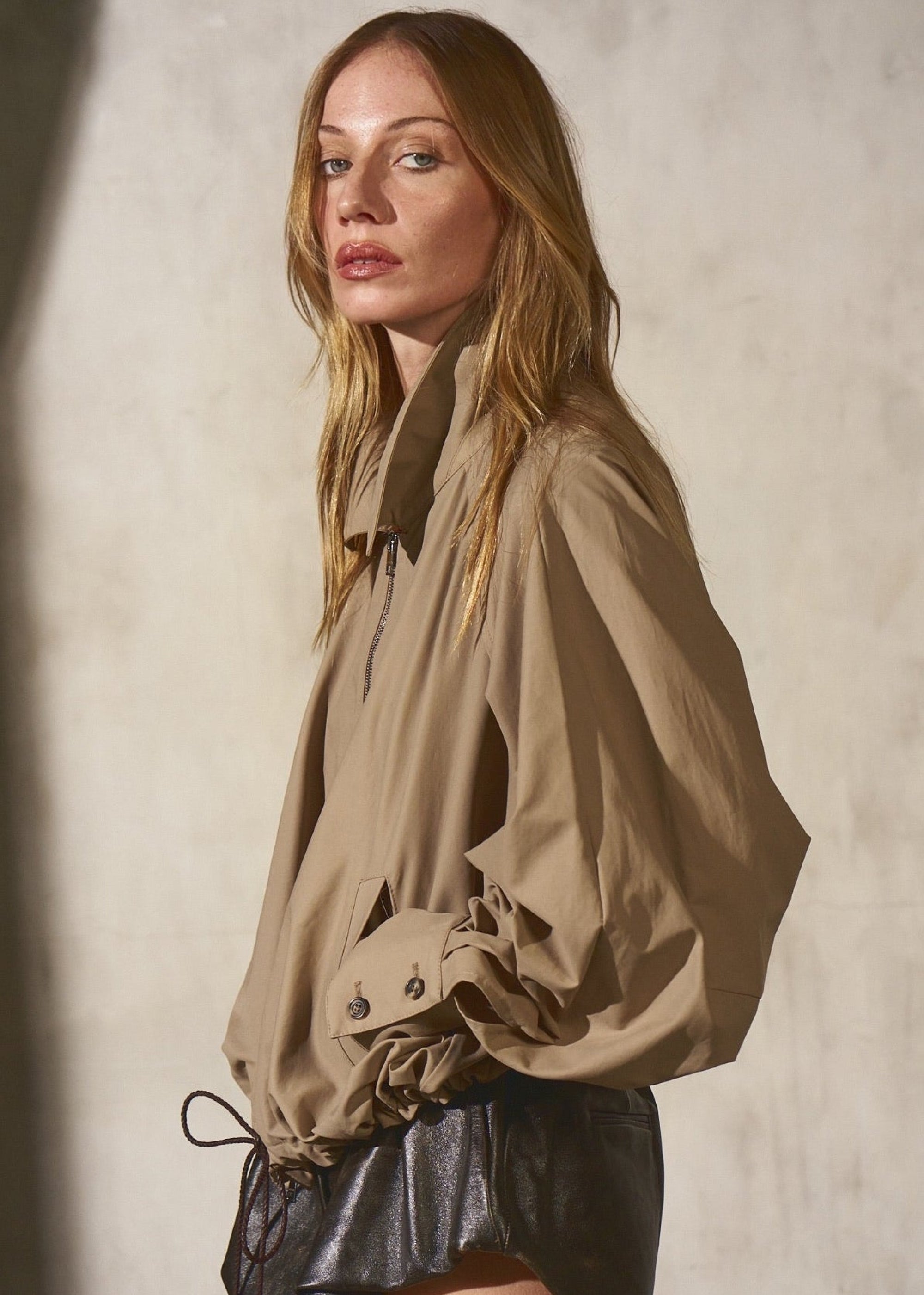 BLOUSON JACKET - Sand