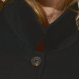 CROPPED WOOL SHIRT JACKET - Noir