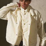 DOUBLE FRONT BOMBER - Cream
