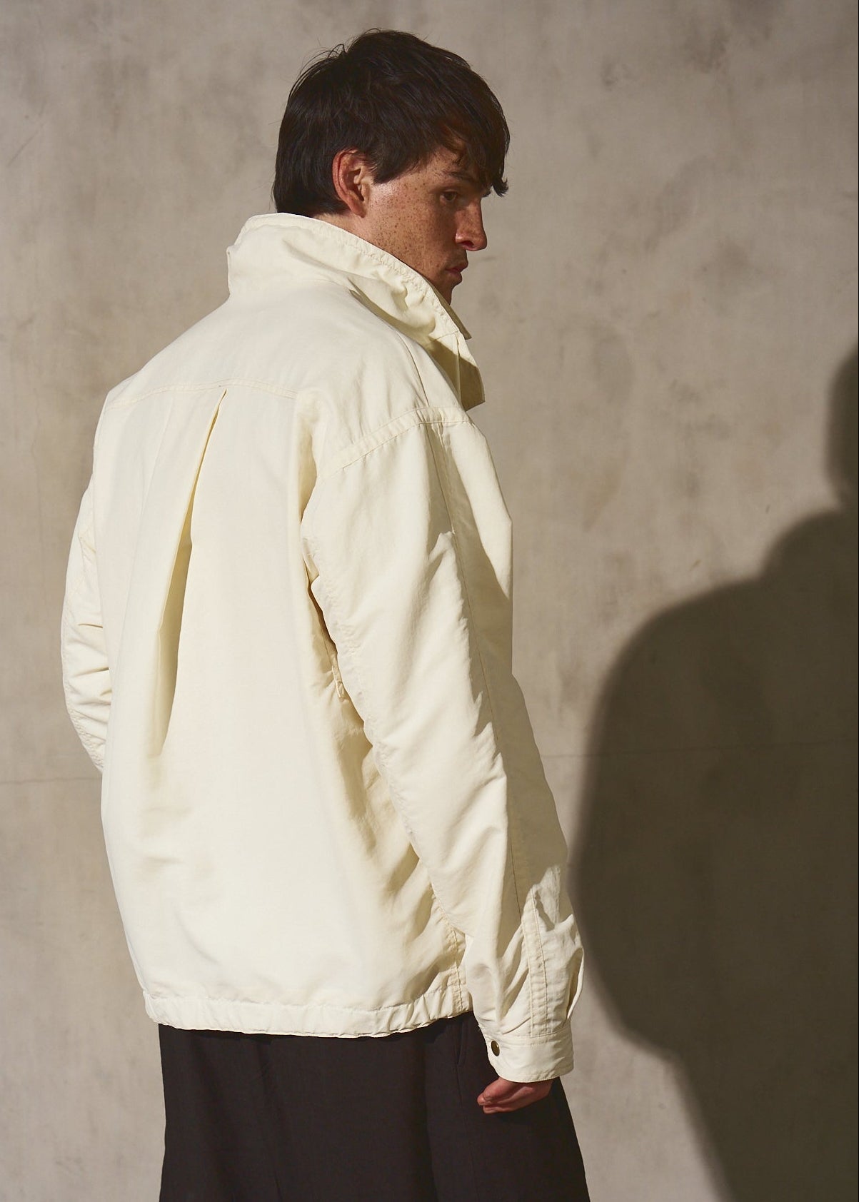 DOUBLE FRONT BOMBER - Cream