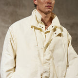 DOUBLE FRONT BOMBER - Cream