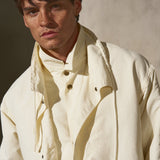 DOUBLE FRONT BOMBER - Cream