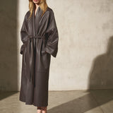 LEATHER CAPE COAT - Dark Espresso