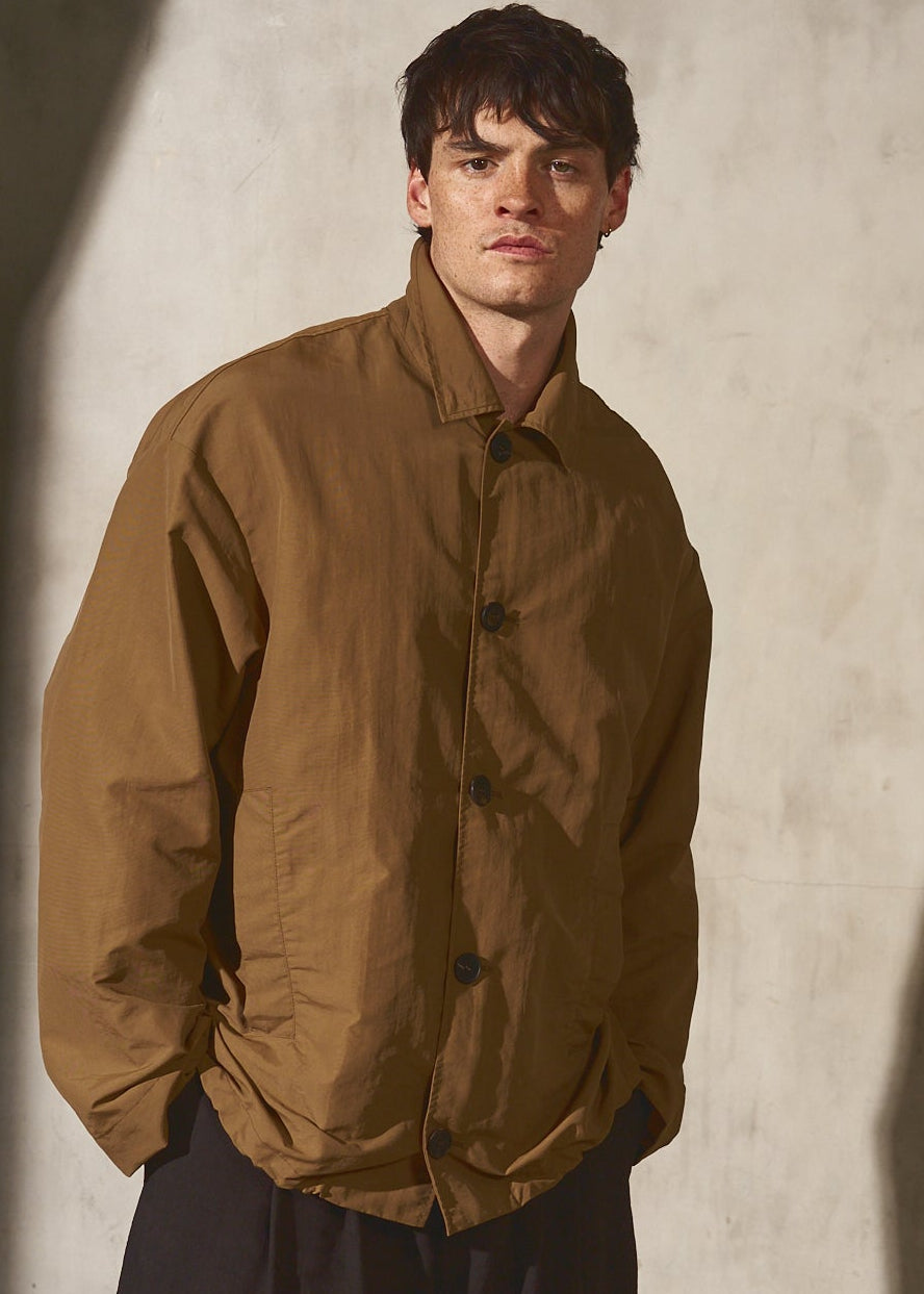 PAPERWEIGHT SHIRT JACKET - Latte