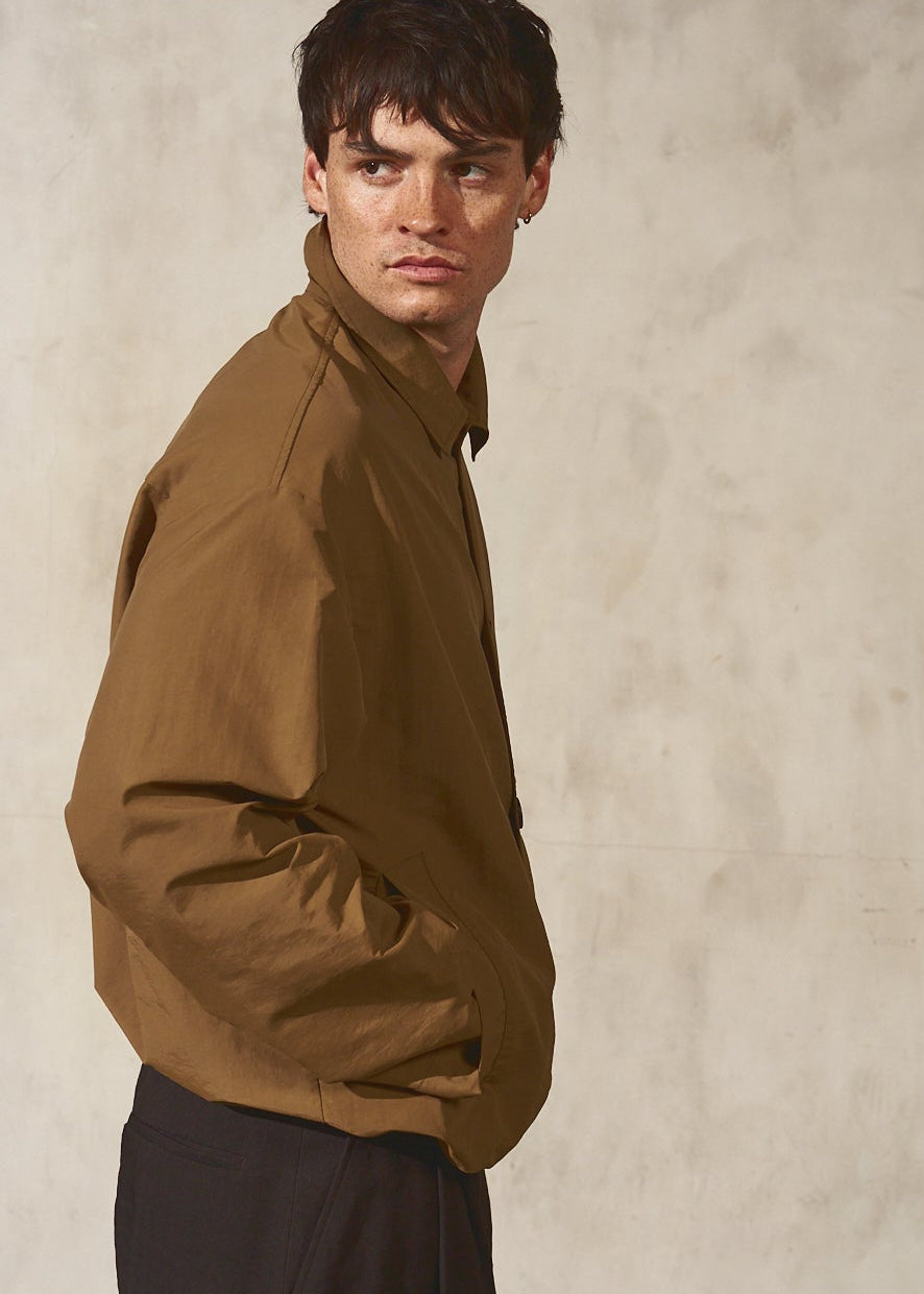 PAPERWEIGHT SHIRT JACKET - Latte