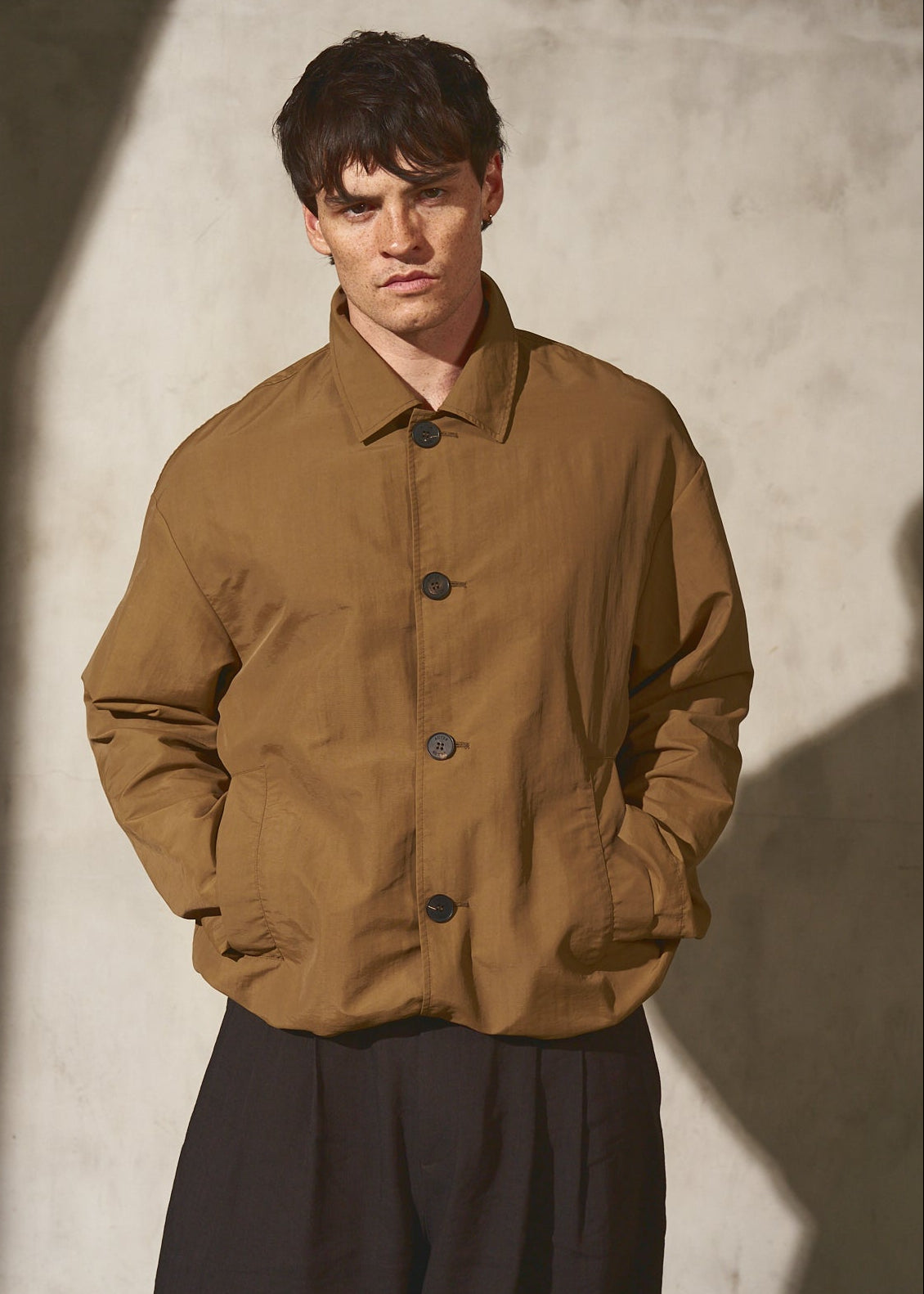 PAPERWEIGHT SHIRT JACKET - Latte