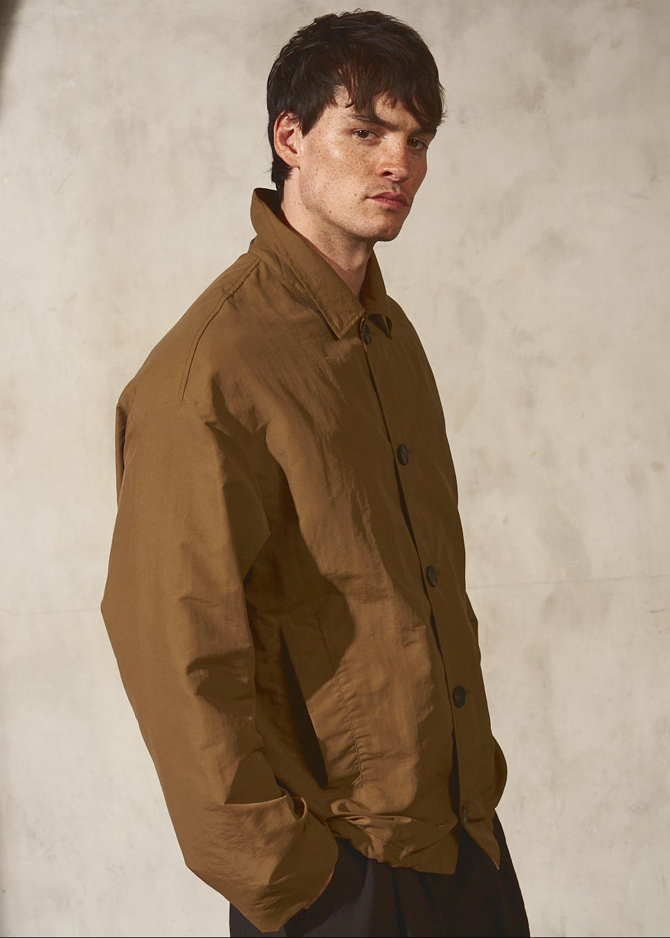 PAPERWEIGHT SHIRT JACKET - Latte