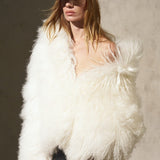 CROPPED MONGOLIAN - Ivory