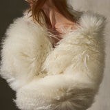 CROPPED MONGOLIAN - Ivory