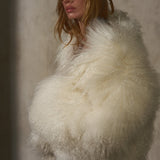 CROPPED MONGOLIAN - Ivory