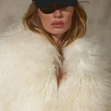 CROPPED MONGOLIAN - Ivory