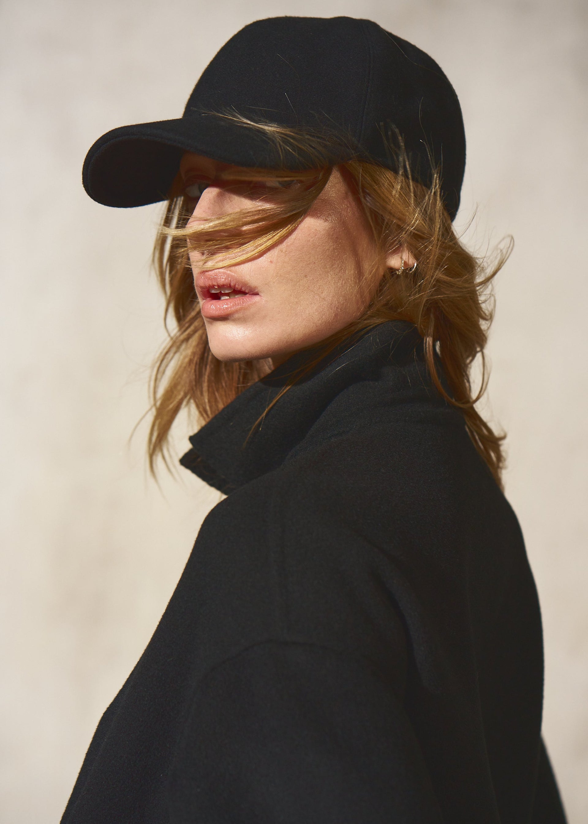 WOOL SUGAR BASEBALL CAP Noir