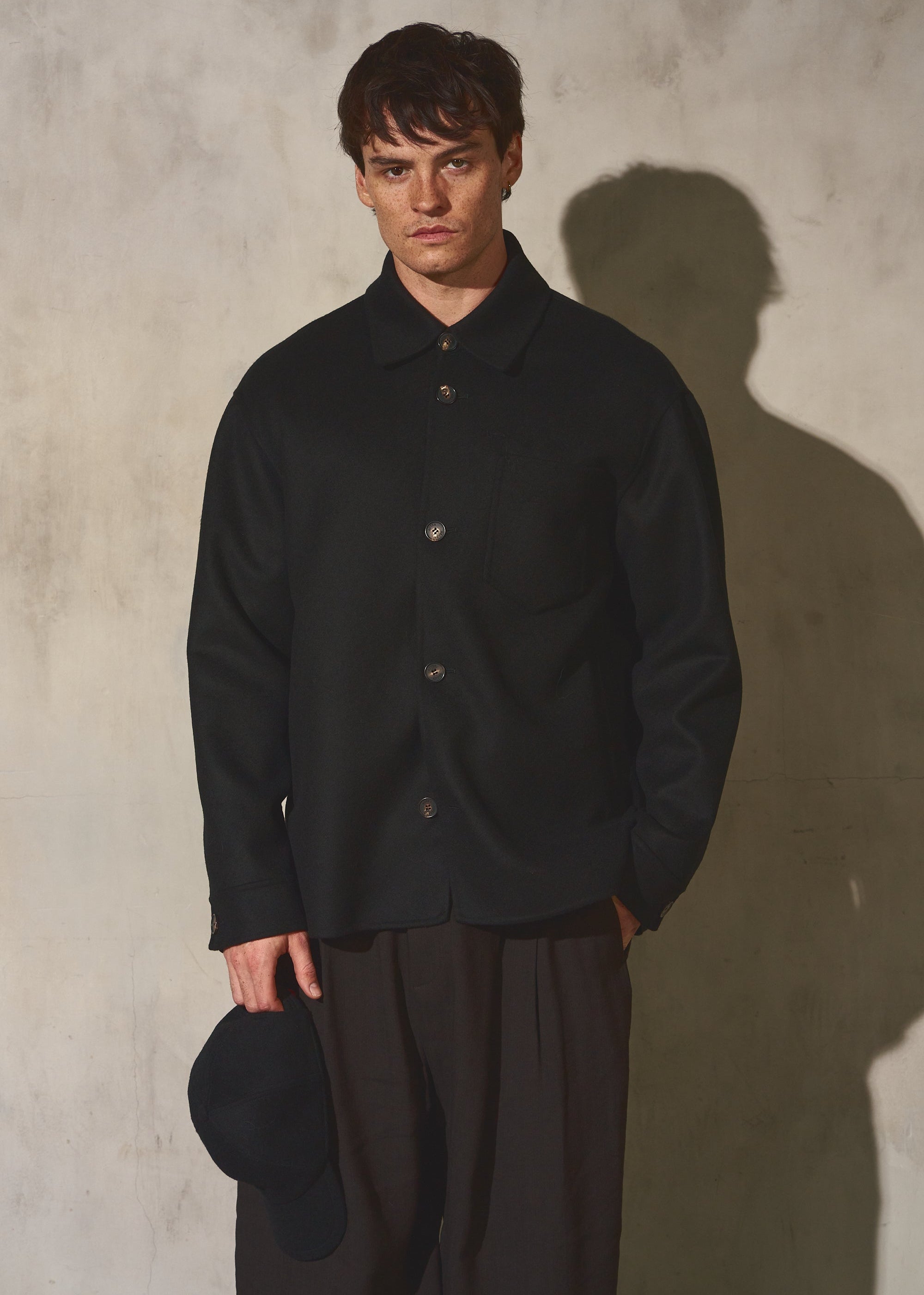 WOOL SUGAR BASEBALL CAP - Noir