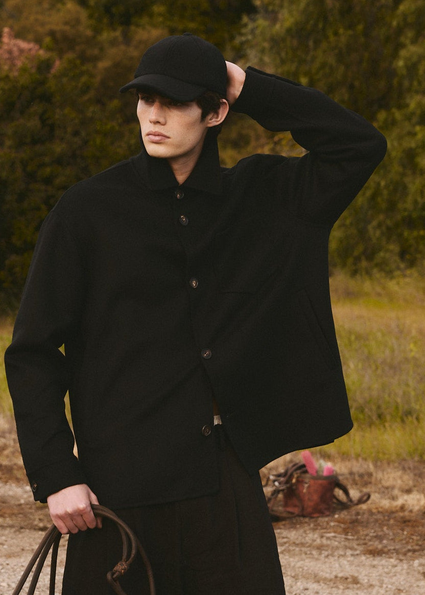 WOOL SUGAR BASEBALL CAP - Noir