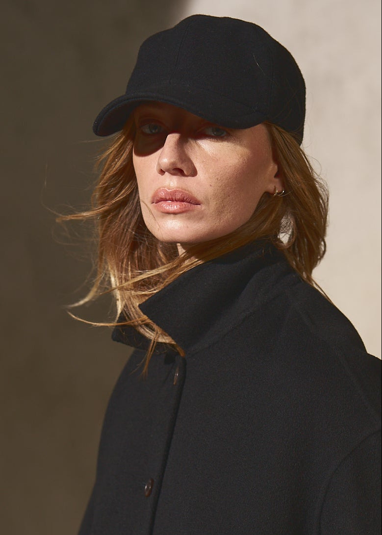 WOOL SUGAR BASEBALL CAP - Noir