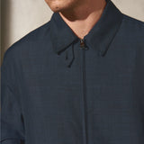 TAB FRONT ZIP JACKET - Midnight