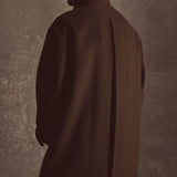 WOOL MAC COAT  - Noir