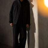 SHEARLING COLLAR TECHNICAL JACKET - Noir