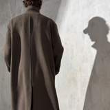 WOOL MAC COAT  - Noir