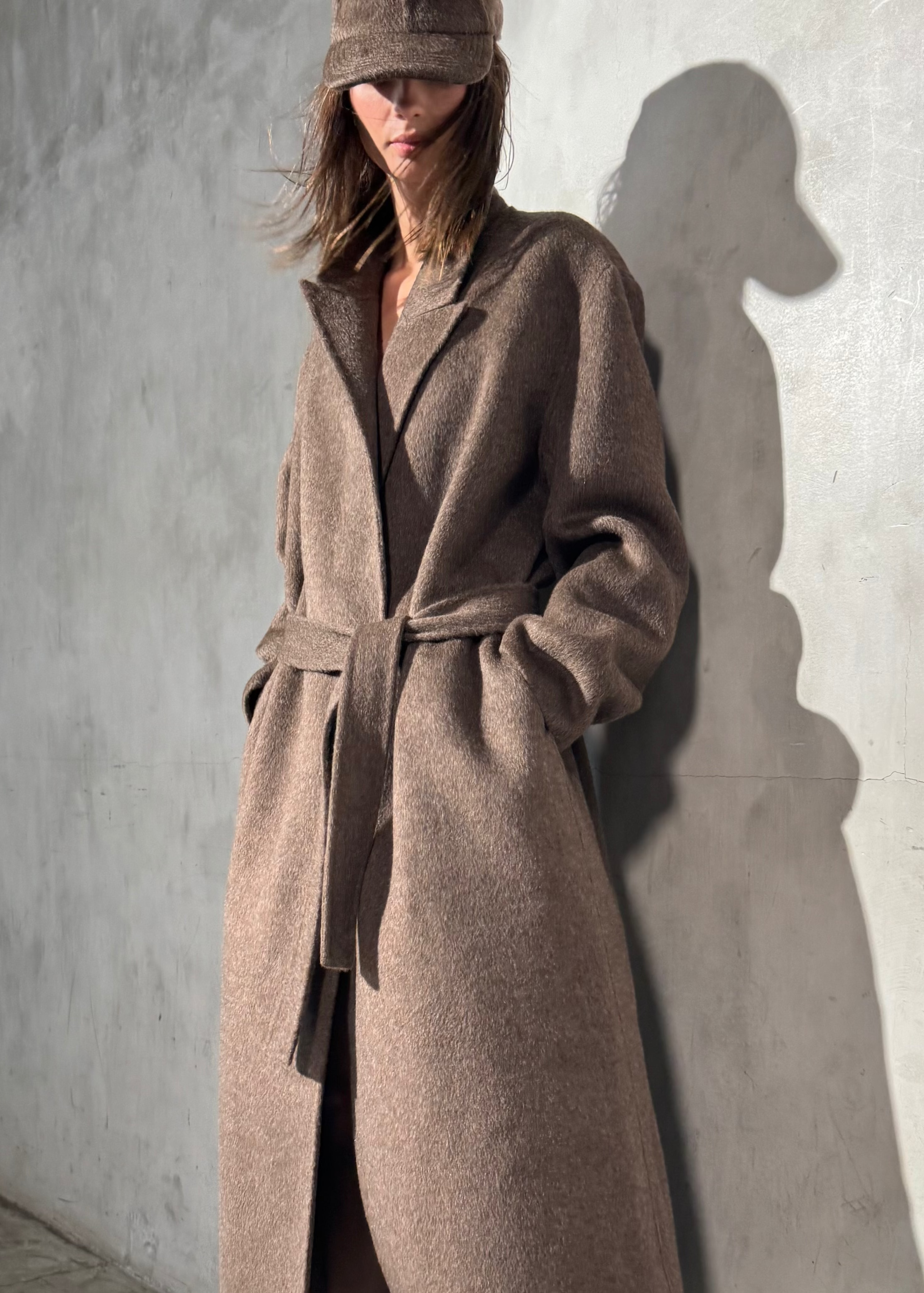MOHAIR WOOL TOPCOAT - Mocha – Auter MOHAIR WOOL TOPCOAT - Mocha – Auter