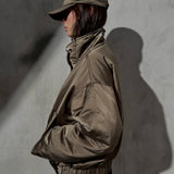 SATEEN BASEBALL CAP - Taupe