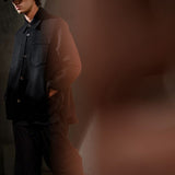 ITALIAN WOOL SHIRT JACKET - Noir